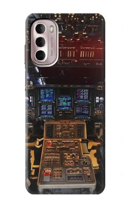 W3836 Airplane Cockpit Hülle Schutzhülle Taschen und Leder Flip für Motorola Moto G Stylus 4G (2022)