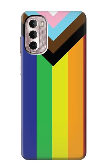 W3846 Pride Flag LGBT Hülle Schutzhülle Taschen und Leder Flip für Motorola Moto G Stylus 4G (2022)