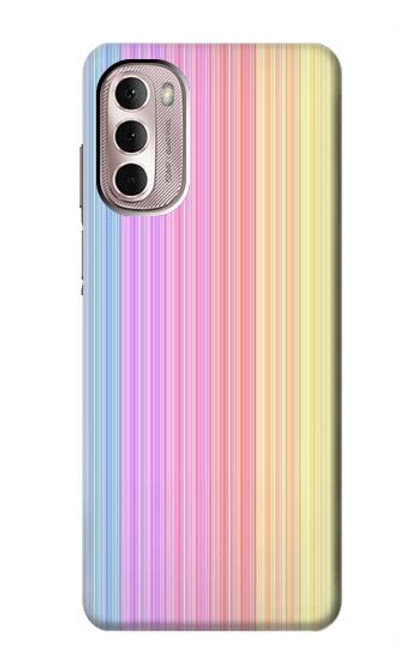 W3849 Colorful Vertical Colors Hülle Schutzhülle Taschen und Leder Flip für Motorola Moto G Stylus 4G (2022)