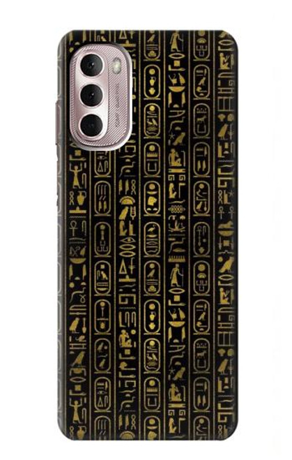 W3869 Ancient Egyptian Hieroglyphic Hülle Schutzhülle Taschen und Leder Flip für Motorola Moto G Stylus 4G (2022)