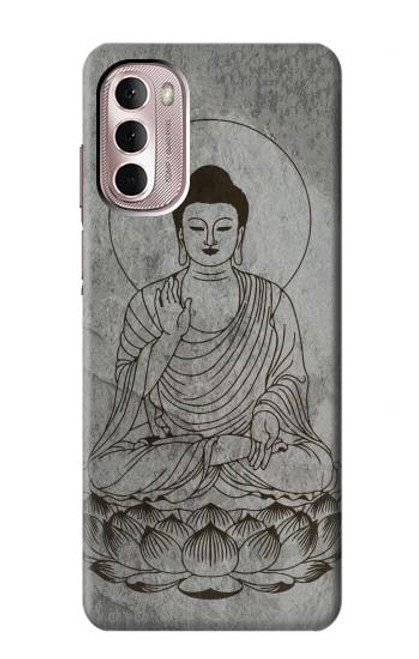 W3873 Buddha Line Art Hülle Schutzhülle Taschen und Leder Flip für Motorola Moto G Stylus 4G (2022)