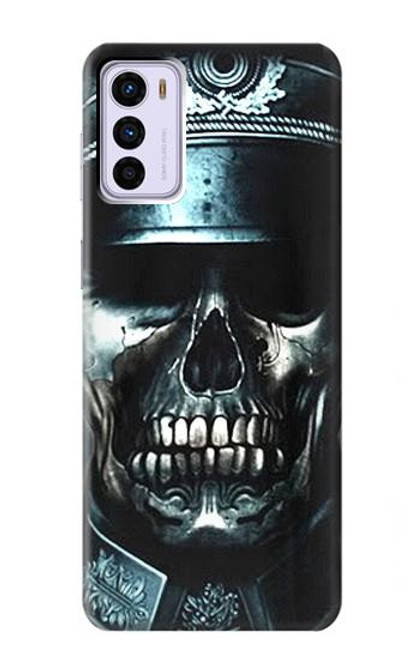 W0754 Skull Soldier Zombie Hülle Schutzhülle Taschen und Leder Flip für Motorola Moto G42