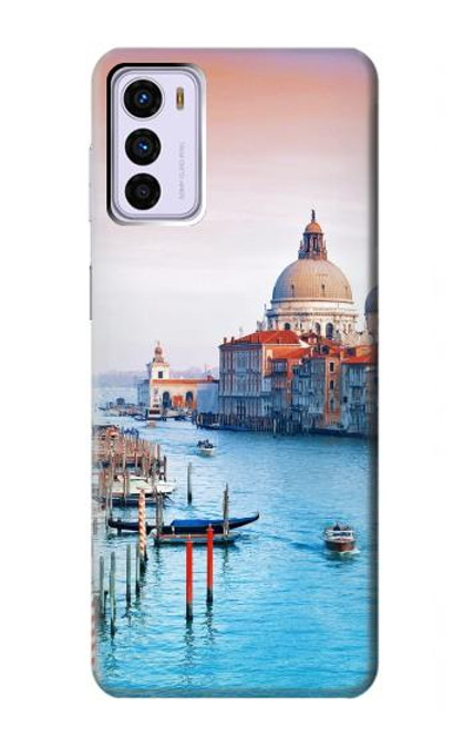 W0982 Beauty of Venice Italy Hülle Schutzhülle Taschen und Leder Flip für Motorola Moto G42