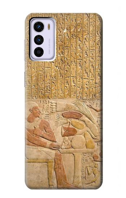 W3398 Egypt Stela Mentuhotep Hülle Schutzhülle Taschen und Leder Flip für Motorola Moto G42