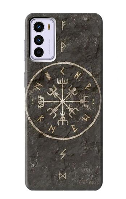 W3413 Norse Ancient Viking Symbol Hülle Schutzhülle Taschen und Leder Flip für Motorola Moto G42