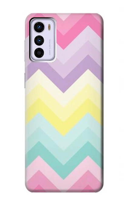 W3514 Rainbow Zigzag Hülle Schutzhülle Taschen und Leder Flip für Motorola Moto G42