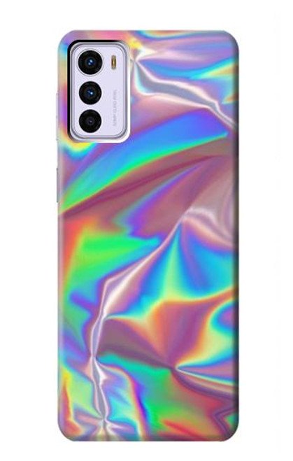 W3597 Holographic Photo Printed Hülle Schutzhülle Taschen und Leder Flip für Motorola Moto G42