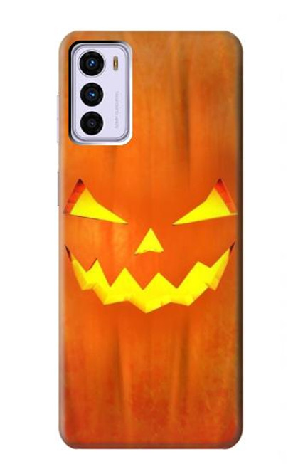 W3828 Pumpkin Halloween Hülle Schutzhülle Taschen und Leder Flip für Motorola Moto G42