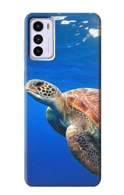 W3898 Sea Turtle Hülle Schutzhülle Taschen und Leder Flip für Motorola Moto G42