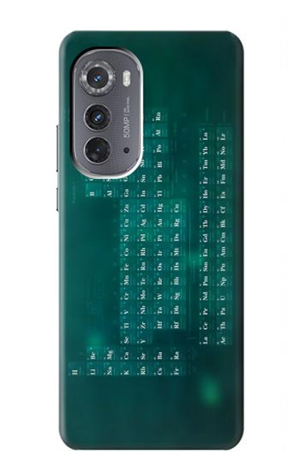 W0846 Chemistry Periodic Table Hülle Schutzhülle Taschen und Leder Flip für Motorola Edge (2022)