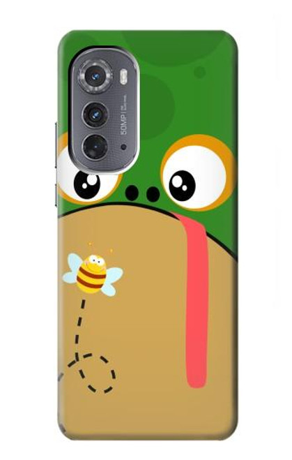 W2765 Frog Bee Cute Cartoon Hülle Schutzhülle Taschen und Leder Flip für Motorola Edge (2022)