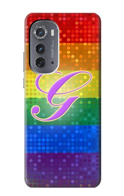 W2899 Rainbow LGBT Gay Pride Flag Hülle Schutzhülle Taschen und Leder Flip für Motorola Edge (2022)