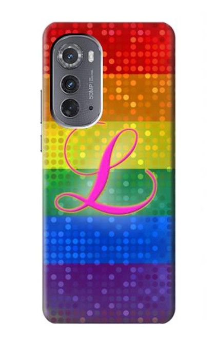 W2900 Rainbow LGBT Lesbian Pride Flag Hülle Schutzhülle Taschen und Leder Flip für Motorola Edge (2022)
