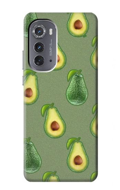 W3285 Avocado Fruit Pattern Hülle Schutzhülle Taschen und Leder Flip für Motorola Edge (2022)