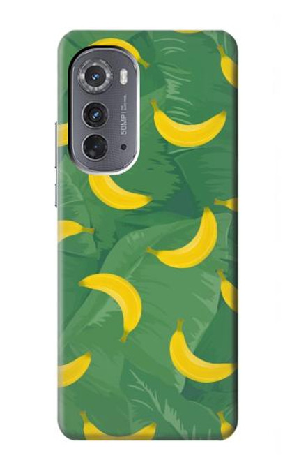 W3286 Banana Fruit Pattern Hülle Schutzhülle Taschen und Leder Flip für Motorola Edge (2022)