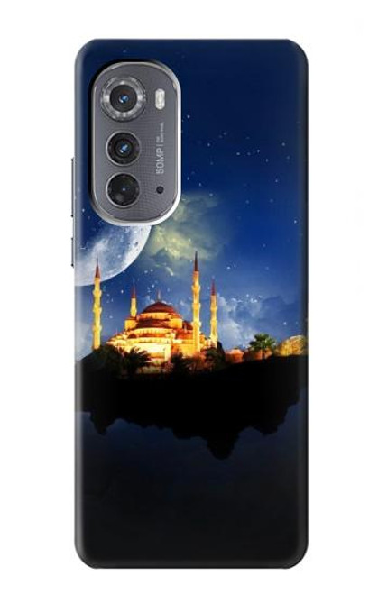 W3506 Islamic Ramadan Hülle Schutzhülle Taschen und Leder Flip für Motorola Edge (2022)