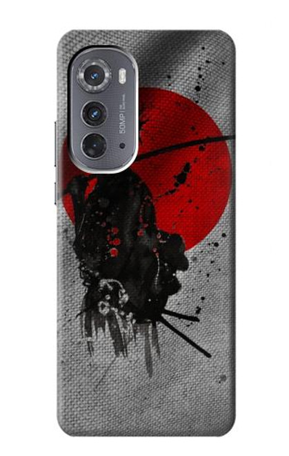 W3517 Japan Flag Samurai Hülle Schutzhülle Taschen und Leder Flip für Motorola Edge (2022)