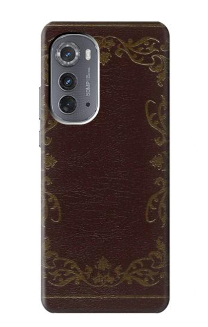 W3553 Vintage Book Cover Hülle Schutzhülle Taschen und Leder Flip für Motorola Edge (2022)