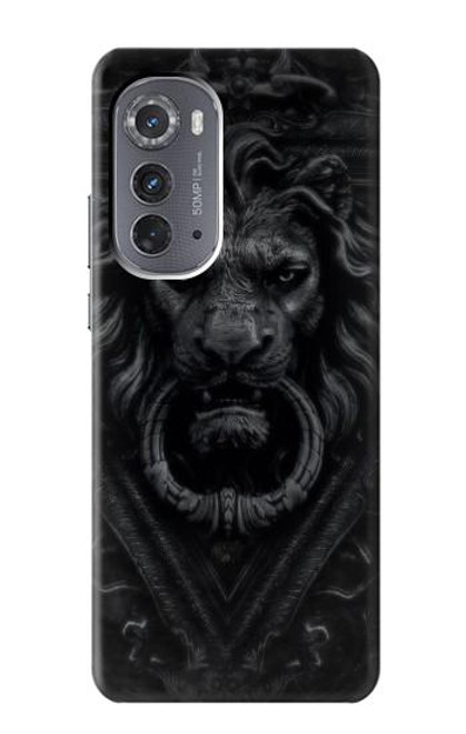 W3619 Dark Gothic Lion Hülle Schutzhülle Taschen und Leder Flip für Motorola Edge (2022)