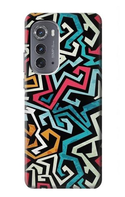 W3712 Pop Art Pattern Hülle Schutzhülle Taschen und Leder Flip für Motorola Edge (2022)