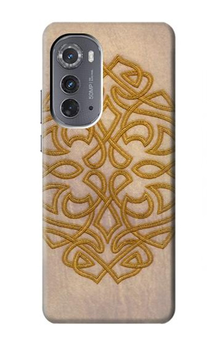 W3796 Celtic Knot Hülle Schutzhülle Taschen und Leder Flip für Motorola Edge (2022)