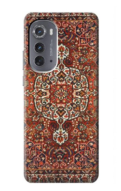 W3813 Persian Carpet Rug Pattern Hülle Schutzhülle Taschen und Leder Flip für Motorola Edge (2022)