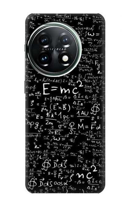 W2574 Mathematics Physics Blackboard Equation Hülle Schutzhülle Taschen und Leder Flip für OnePlus 11