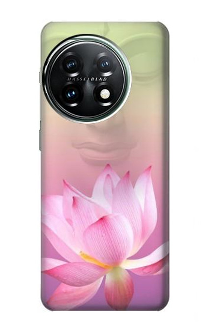 W3511 Lotus flower Buddhism Hülle Schutzhülle Taschen und Leder Flip für OnePlus 11