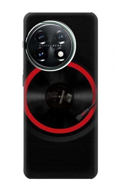 W3531 Spinning Record Player Hülle Schutzhülle Taschen und Leder Flip für OnePlus 11