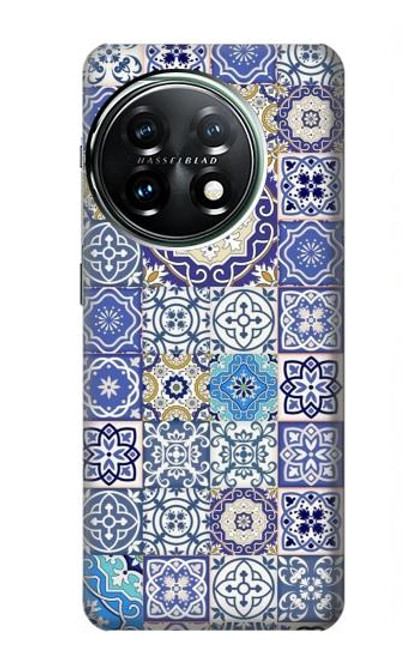 W3537 Moroccan Mosaic Pattern Hülle Schutzhülle Taschen und Leder Flip für OnePlus 11