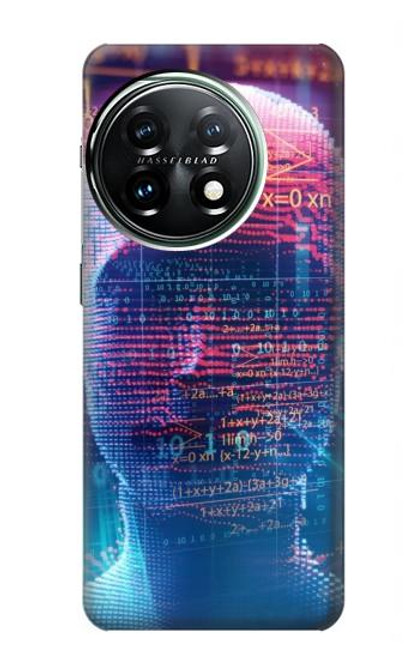 W3800 Digital Human Face Hülle Schutzhülle Taschen und Leder Flip für OnePlus 11