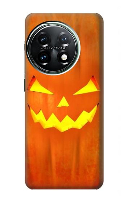 W3828 Pumpkin Halloween Hülle Schutzhülle Taschen und Leder Flip für OnePlus 11