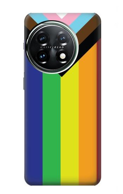 W3846 Pride Flag LGBT Hülle Schutzhülle Taschen und Leder Flip für OnePlus 11