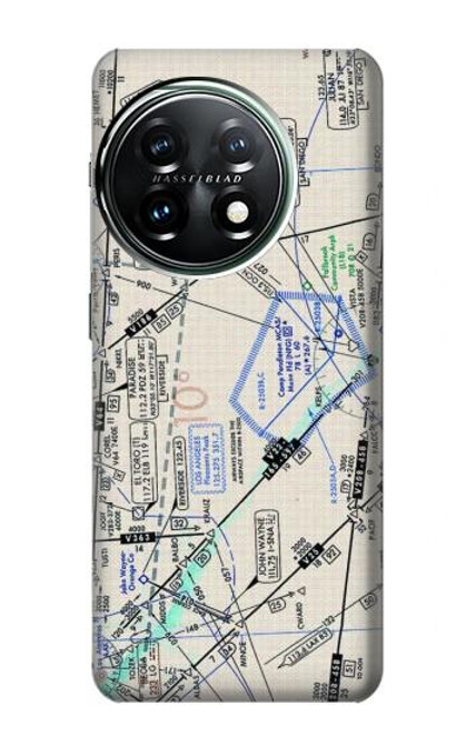 W3882 Flying Enroute Chart Hülle Schutzhülle Taschen und Leder Flip für OnePlus 11