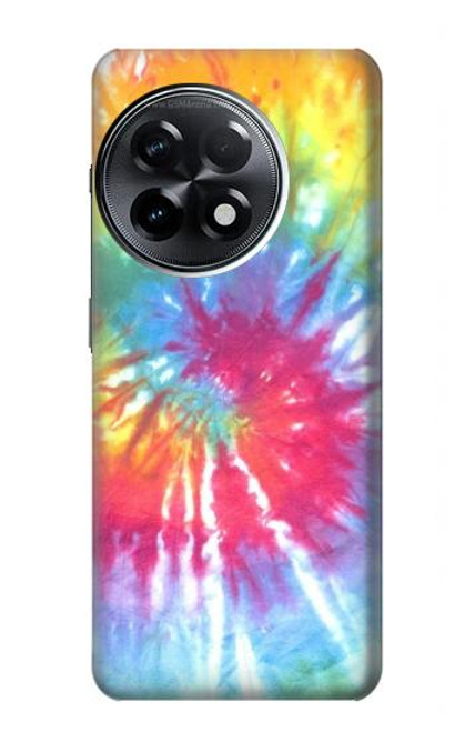W1697 Tie Dye Colorful Graphic Printed Hülle Schutzhülle Taschen und Leder Flip für OnePlus 11R
