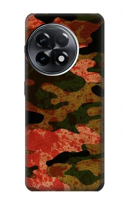 W3393 Camouflage Blood Splatter Hülle Schutzhülle Taschen und Leder Flip für OnePlus 11R