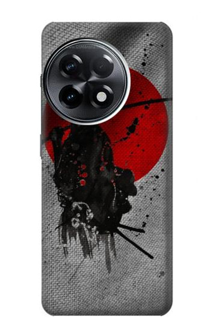 W3517 Japan Flag Samurai Hülle Schutzhülle Taschen und Leder Flip für OnePlus 11R