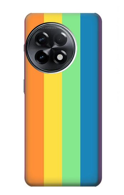 W3699 LGBT Pride Hülle Schutzhülle Taschen und Leder Flip für OnePlus 11R