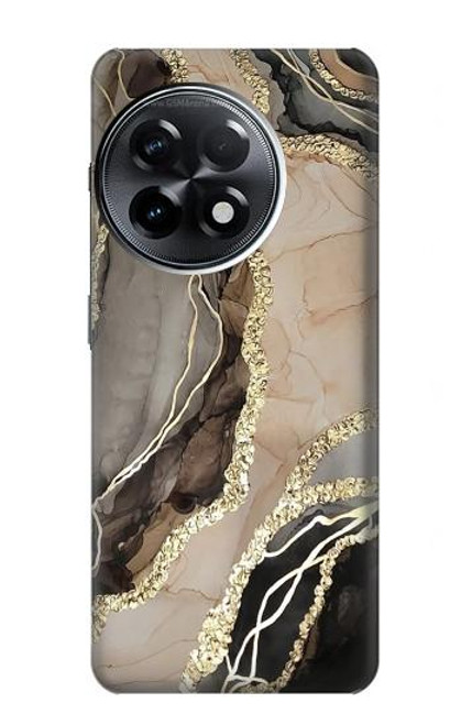 W3700 Marble Gold Graphic Printed Hülle Schutzhülle Taschen und Leder Flip für OnePlus 11R