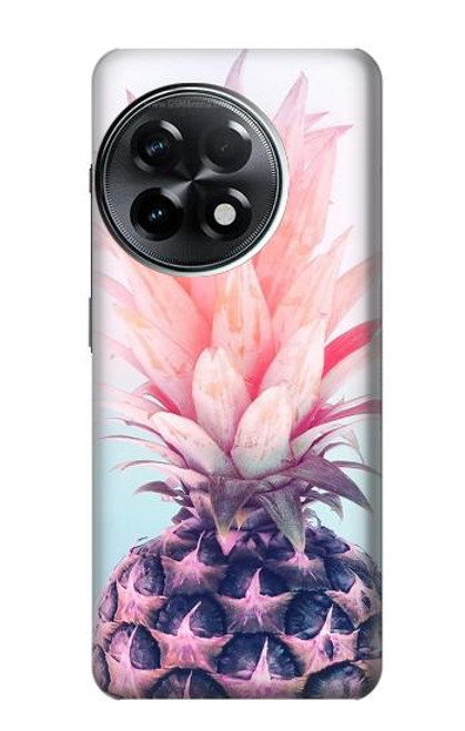 W3711 Pink Pineapple Hülle Schutzhülle Taschen und Leder Flip für OnePlus 11R