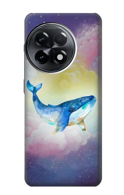 W3802 Dream Whale Pastel Fantasy Hülle Schutzhülle Taschen und Leder Flip für OnePlus 11R