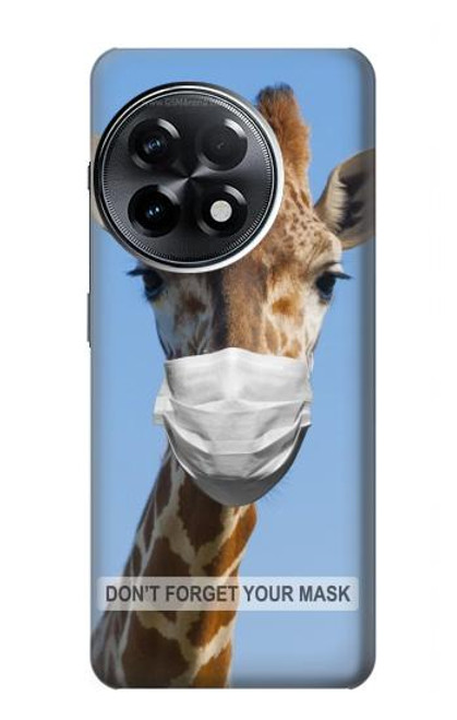 W3806 Funny Giraffe Hülle Schutzhülle Taschen und Leder Flip für OnePlus 11R