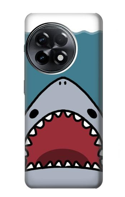 W3825 Cartoon Shark Sea Diving Hülle Schutzhülle Taschen und Leder Flip für OnePlus 11R