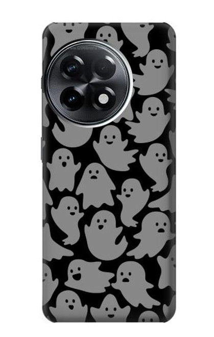 W3835 Cute Ghost Pattern Hülle Schutzhülle Taschen und Leder Flip für OnePlus 11R