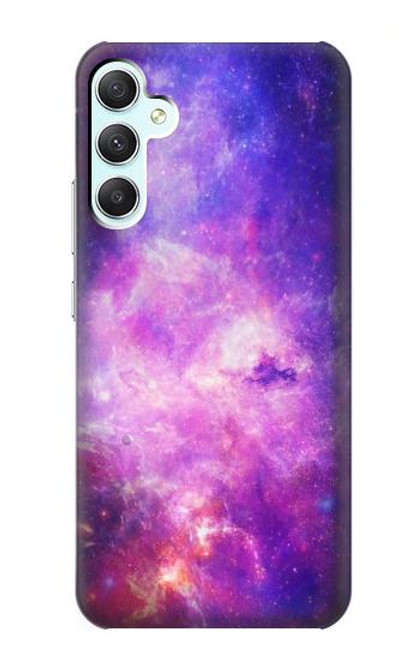 W2207 Milky Way Galaxy Hülle Schutzhülle Taschen und Leder Flip für Samsung Galaxy A34 5G