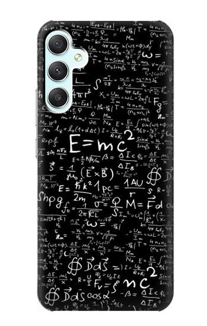 W2574 Mathematics Physics Blackboard Equation Hülle Schutzhülle Taschen und Leder Flip für Samsung Galaxy A34 5G