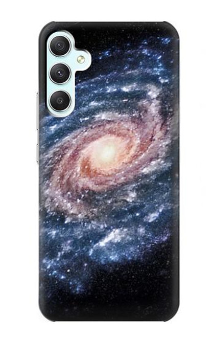 W3192 Milky Way Galaxy Hülle Schutzhülle Taschen und Leder Flip für Samsung Galaxy A34 5G