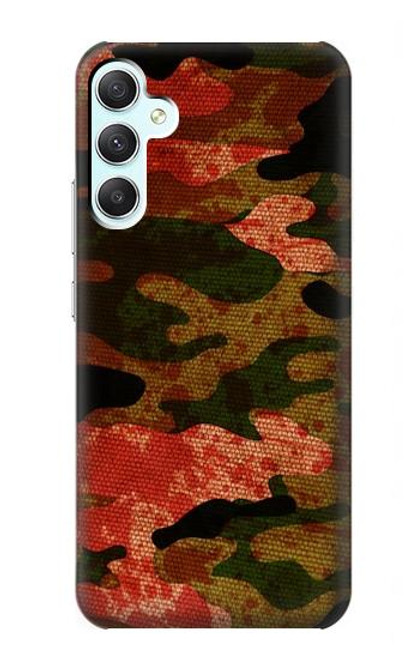 W3393 Camouflage Blood Splatter Hülle Schutzhülle Taschen und Leder Flip für Samsung Galaxy A34 5G