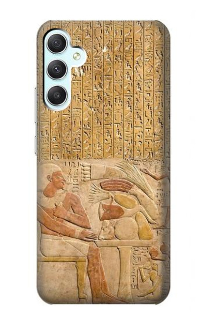 W3398 Egypt Stela Mentuhotep Hülle Schutzhülle Taschen und Leder Flip für Samsung Galaxy A34 5G