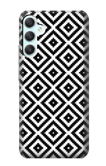 W3424 Ruta Pattern Hülle Schutzhülle Taschen und Leder Flip für Samsung Galaxy A34 5G